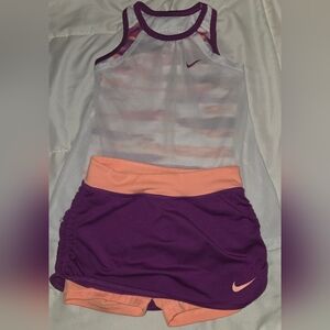 Nike Dri-FIT Orange and Purple Tank Set